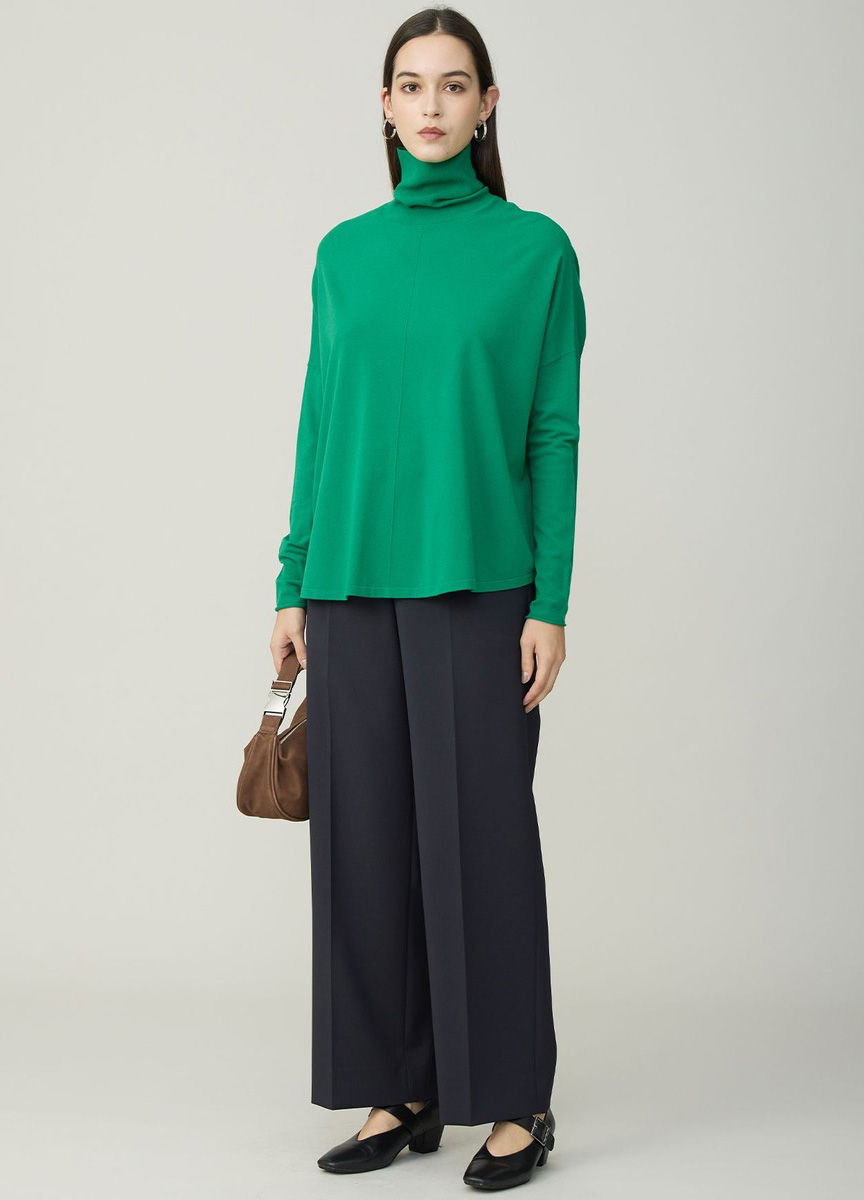 定番素材高領針織上衣 (新色上市)